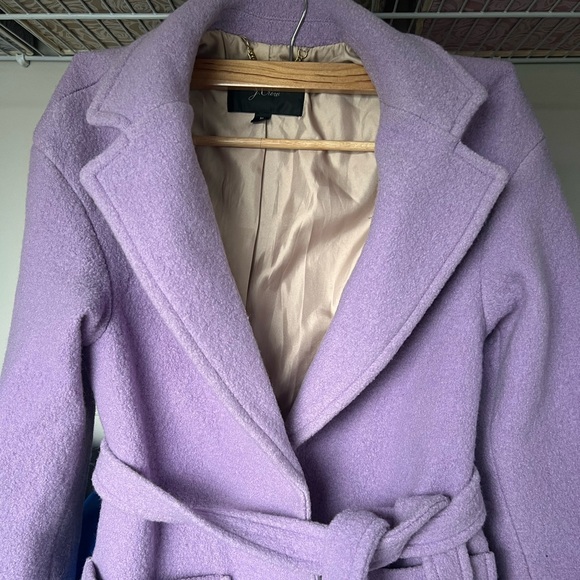 J. Crew Lavender Boiled Wool Coat - Picture 3 of 5